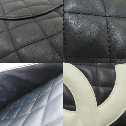 CHANEL シャネル カンボンライン シルバー金具 ハンドバッグ カーフ レディース 中古