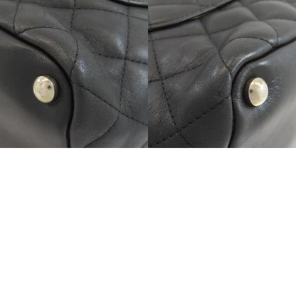 CHANEL シャネル カンボンライン シルバー金具 ハンドバッグ カーフ レディース 中古