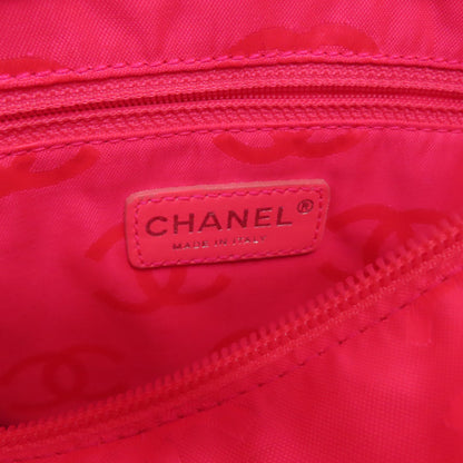 CHANEL シャネル カンボンライン シルバー金具 ハンドバッグ カーフ レディース 中古