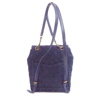 CHANEL シャネル マトラッセ ココマーク ゴールド金具 リュック・デイパック デニム レディース 中古