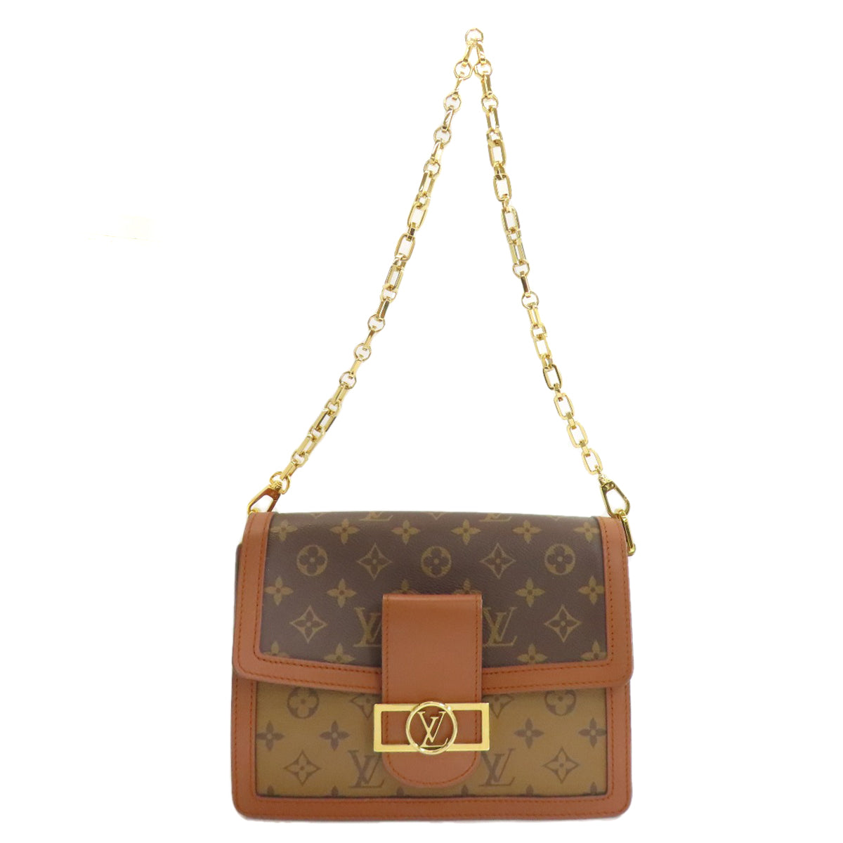 LOUIS VUITTON ルイヴィトン M45958 ドーフィーヌMM ハンドバッグ モノグラムキャンバス レディース 中古