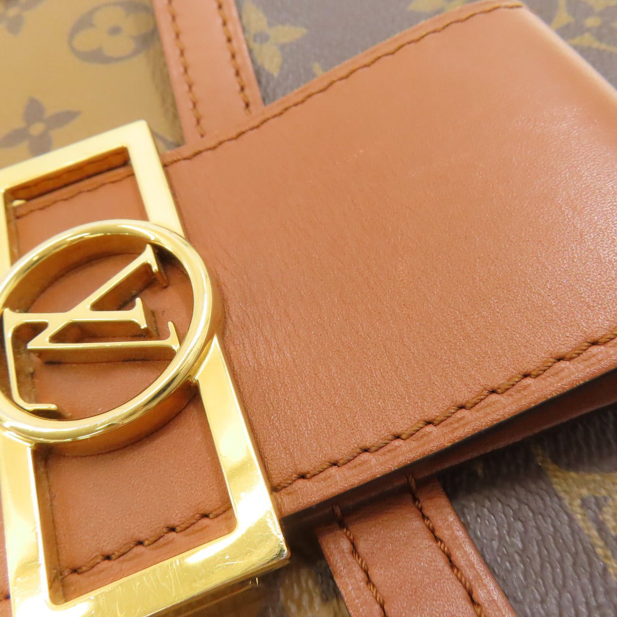 LOUIS VUITTON ルイヴィトン M45958 ドーフィーヌMM ハンドバッグ モノグラムキャンバス レディース 中古