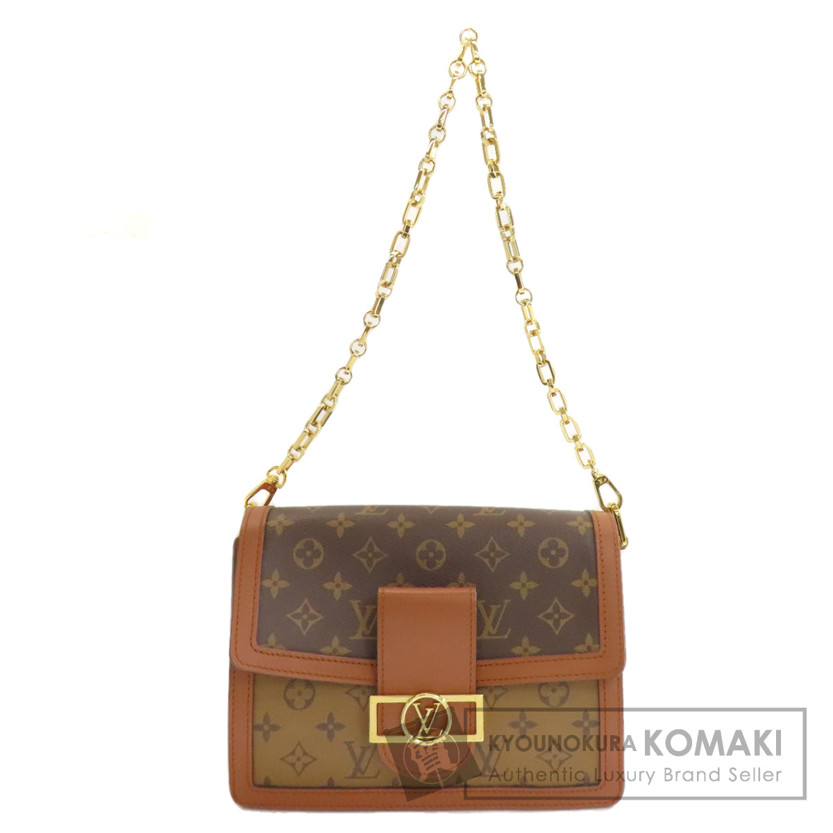 LOUIS VUITTON ルイヴィトン M45958 ドーフィーヌMM ハンドバッグ モノグラムキャンバス レディース 中古