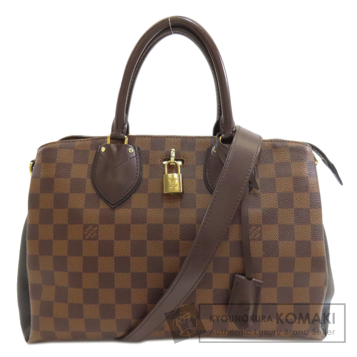 LOUIS VUITTON ルイヴィトン N41487 ノルマンディー ハンドバッグ ダミエキャンバス レディース 中古