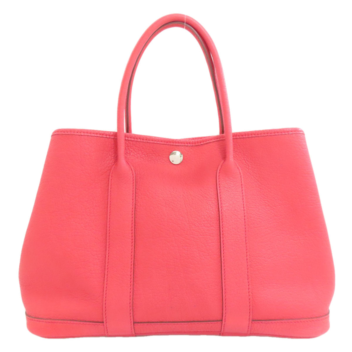 HERMES エルメス ガーデンパーティTPM シルバー金具 ハンドバッグ トゴ レディース 中古