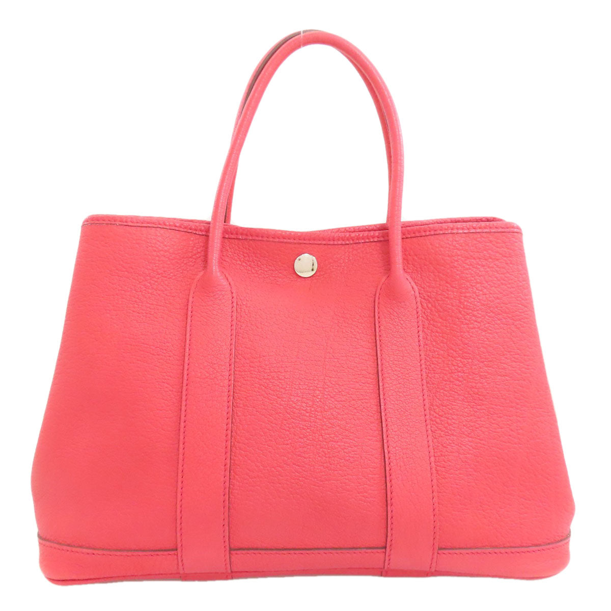 HERMES エルメス ガーデンパーティTPM シルバー金具 ハンドバッグ トゴ レディース 中古