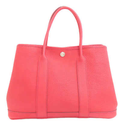 HERMES エルメス ガーデンパーティTPM シルバー金具 ハンドバッグ トゴ レディース 中古
