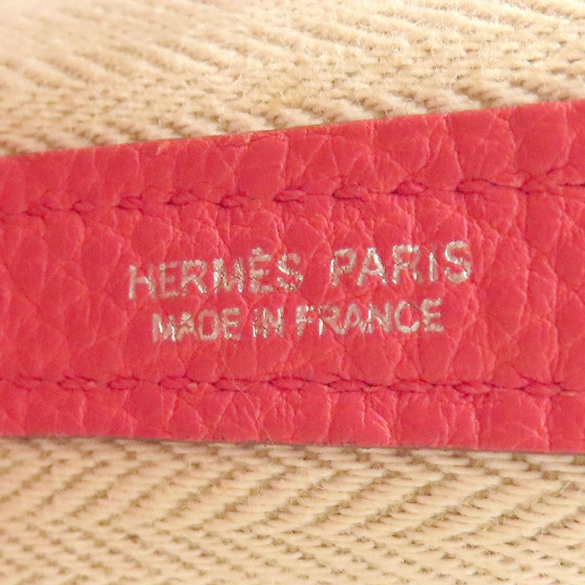 HERMES エルメス ガーデンパーティTPM シルバー金具 ハンドバッグ トゴ レディース 中古