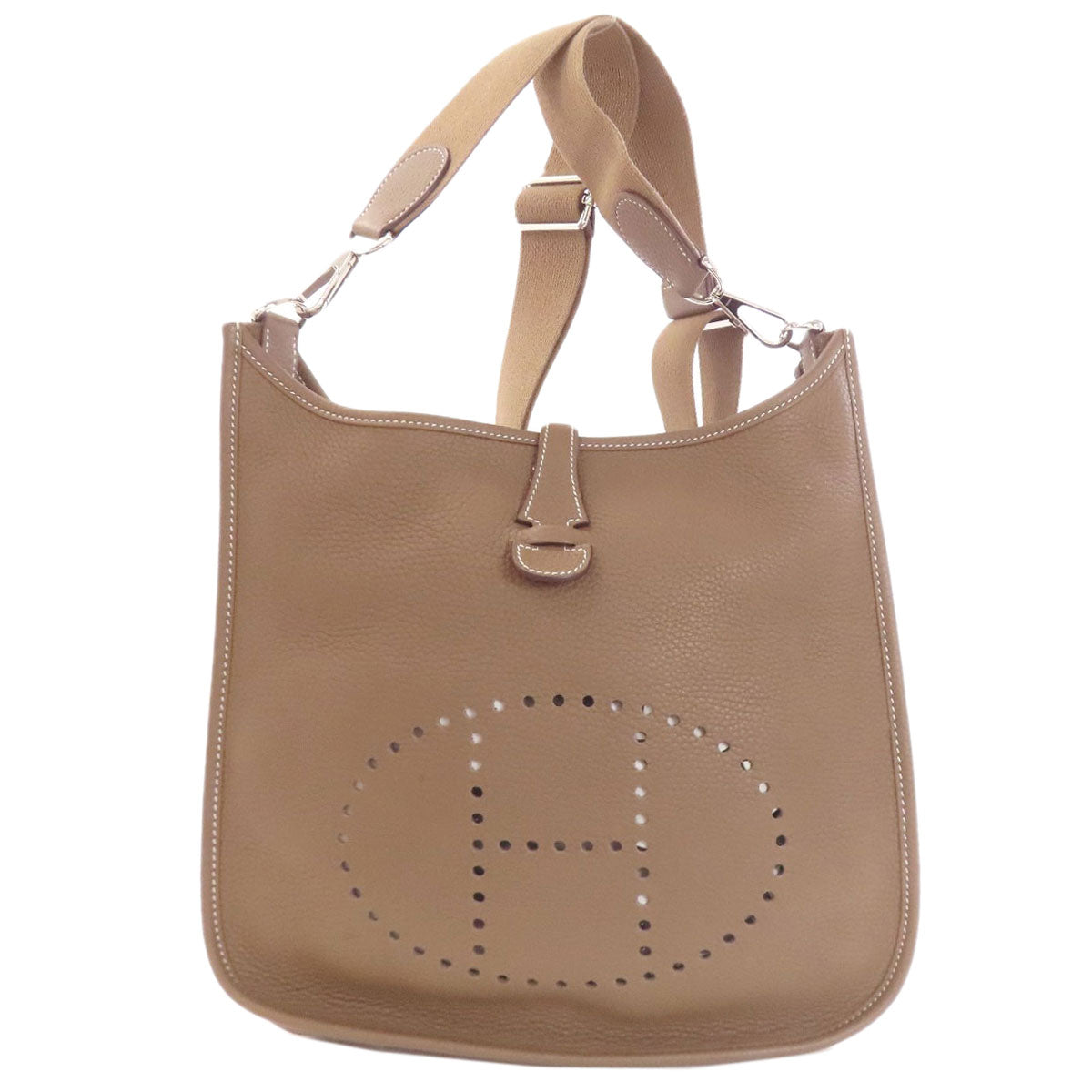 HERMES エルメス エブリン3 PM エトープ シルバー金具 ショルダーバッグ トリヨン レディース 中古