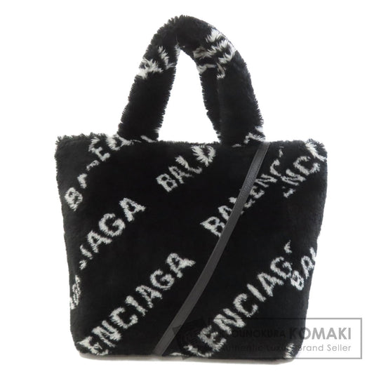 BALENCIAGA バレンシアガ 581762 エブリデイ 2WAY ハンドバッグ ファー レディース 中古