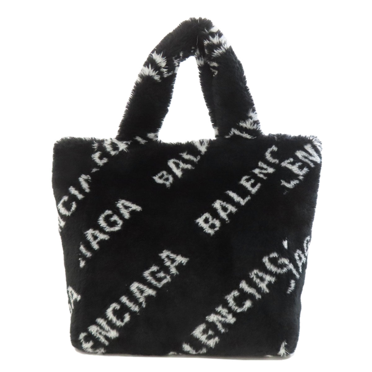 BALENCIAGA バレンシアガ 581762 エブリデイ 2WAY ハンドバッグ ファー レディース 中古