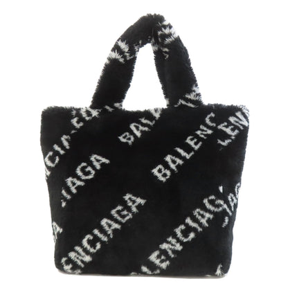 BALENCIAGA バレンシアガ 581762 エブリデイ 2WAY ハンドバッグ ファー レディース 中古