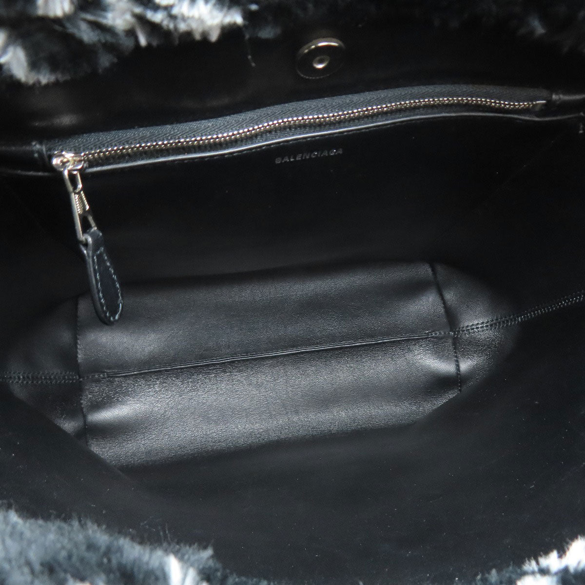 BALENCIAGA バレンシアガ 581762 エブリデイ 2WAY ハンドバッグ ファー レディース 中古