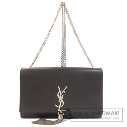 YVES SAINT LAURENT イヴ・サンローラン クラシック ケイト チェーンショルダー ショルダーバッグ カーフ レディース 中古