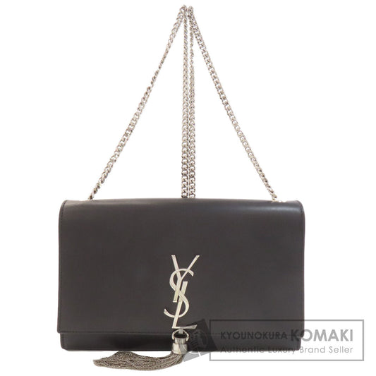 YVES SAINT LAURENT イヴ・サンローラン クラシック ケイト チェーンショルダー ショルダーバッグ カーフ レディース 中古