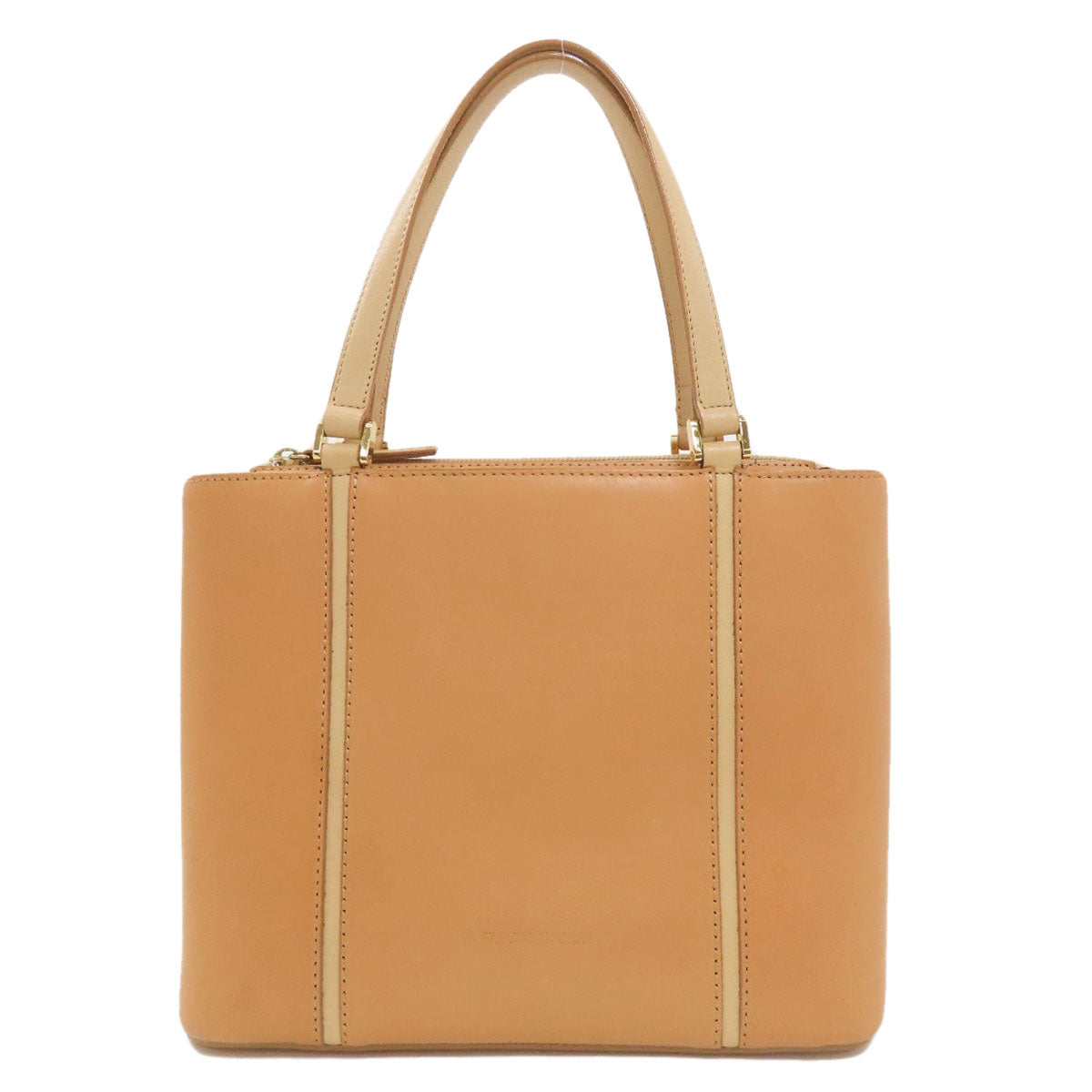 BURBERRY バーバリー ロゴ ハンドバッグ レザー レディース 中古