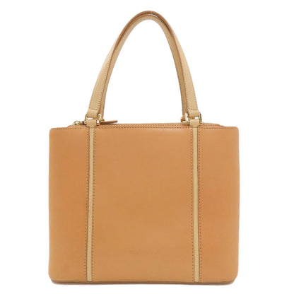 BURBERRY バーバリー ロゴ ハンドバッグ レザー レディース 中古