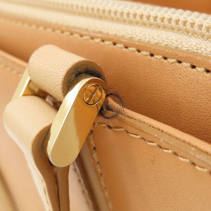 BURBERRY バーバリー ロゴ ハンドバッグ レザー レディース 中古