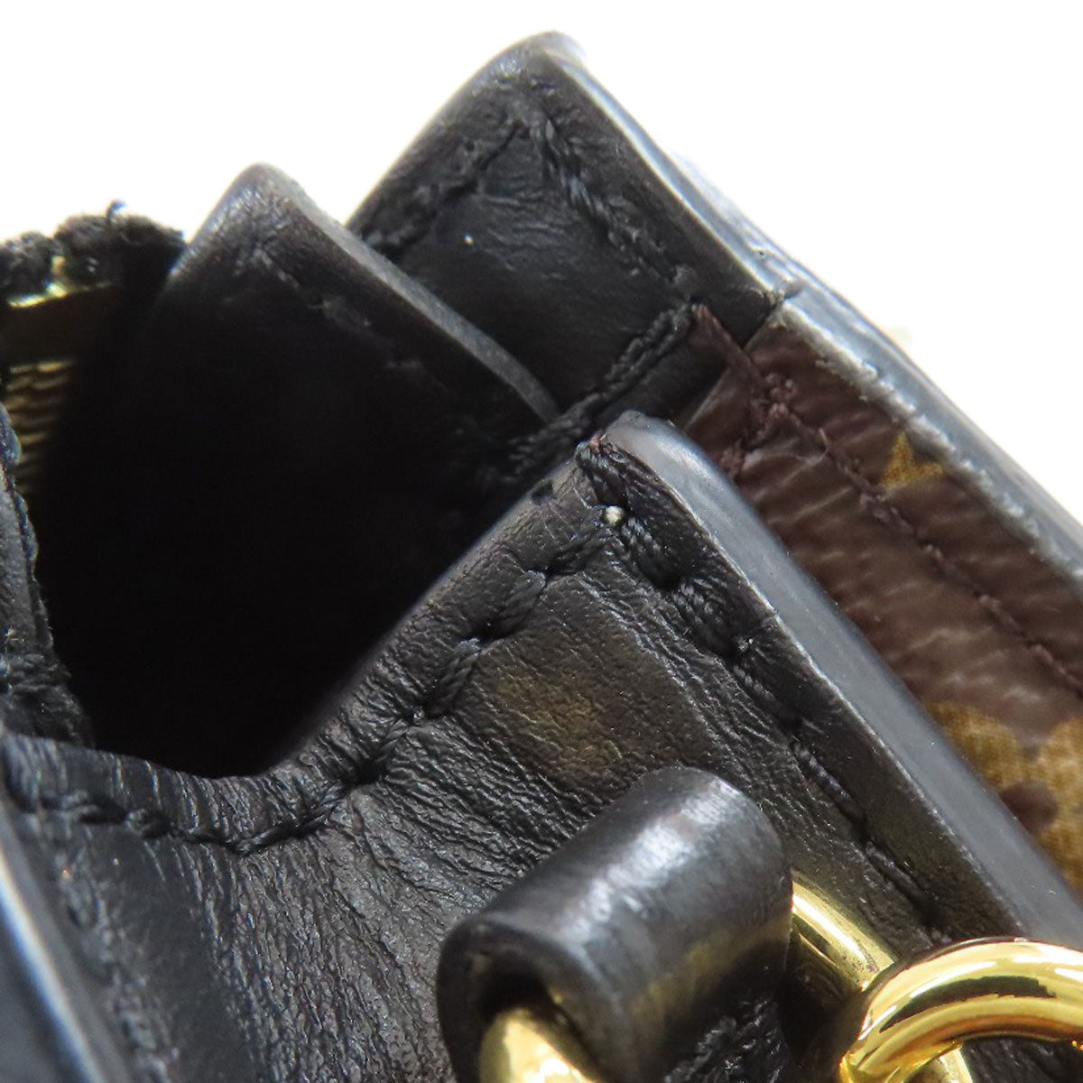LOUIS VUITTON ルイヴィトン M43596 トランククラッチ ショルダーバッグ モノグラムリバース レディース 中古
