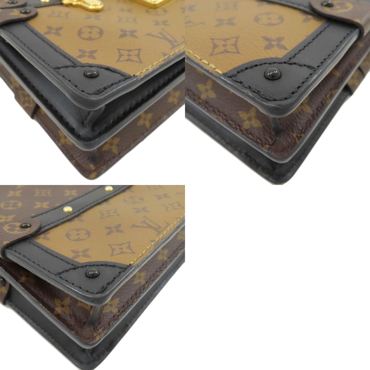 LOUIS VUITTON ルイヴィトン M43596 トランククラッチ ショルダーバッグ モノグラムリバース レディース 中古