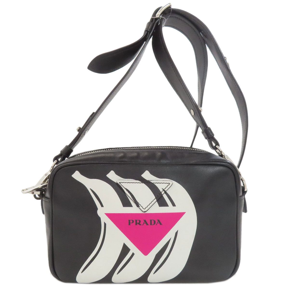 PRADA プラダ バナナ ショルダーバッグ カーフ レディース 中古
