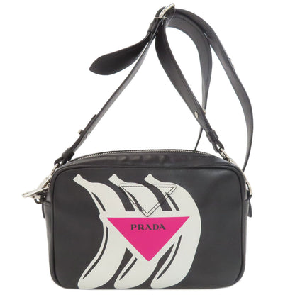 PRADA プラダ バナナ ショルダーバッグ カーフ レディース 中古