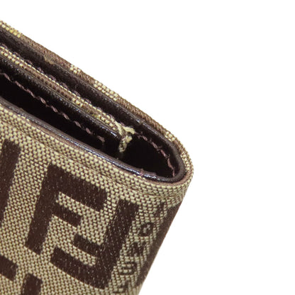 FENDI フェンディ ズッカ柄 キーケース キャンバス レディース 中古