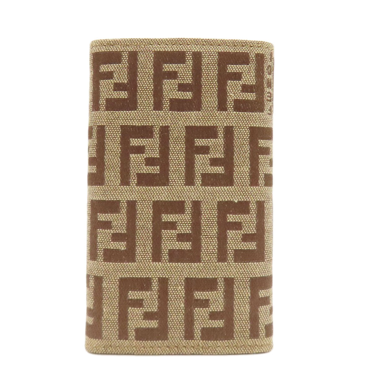 FENDI フェンディ ズッカ柄 キーケース キャンバス レディース 中古