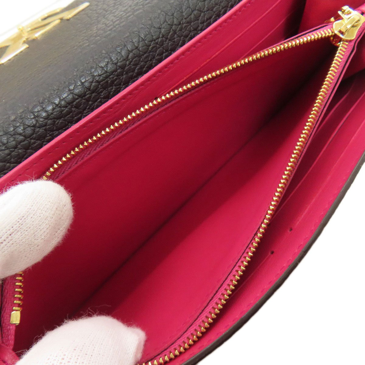 LOUIS VUITTON ルイヴィトン M61248 ポルトフォイユ・カプシーヌ 長財布（小銭入れあり） カーフ レディース 中古