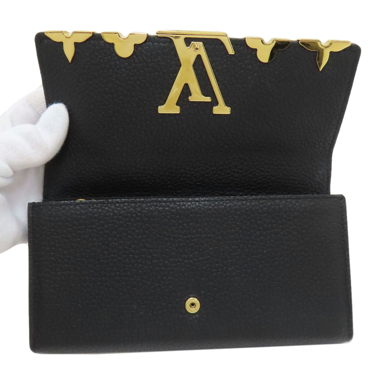 LOUIS VUITTON ルイヴィトン M64551 ポルトフォイユ・カプシーヌ 長財布（小銭入れあり） トリヨン レディース 中古