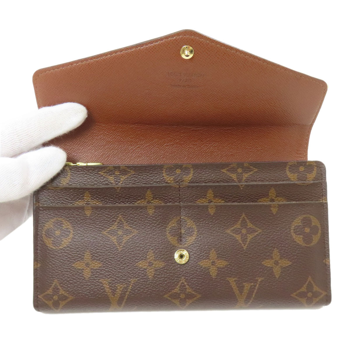 LOUIS VUITTON ルイヴィトン M60531 ポルトフォイユ・サラ 長財布（小銭入れあり） モノグラムキャンバス レディース 中古