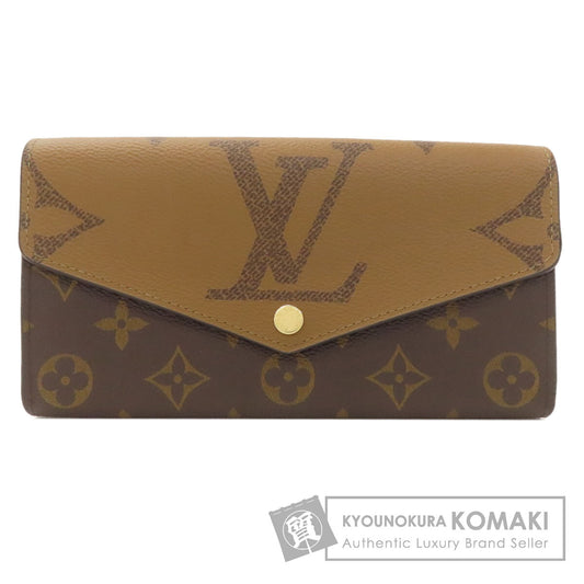 LOUIS VUITTON ルイヴィトン M80726 ポルトフォイユ・サラ 長財布（小銭入れあり） モノグラムリバース レディース 中古