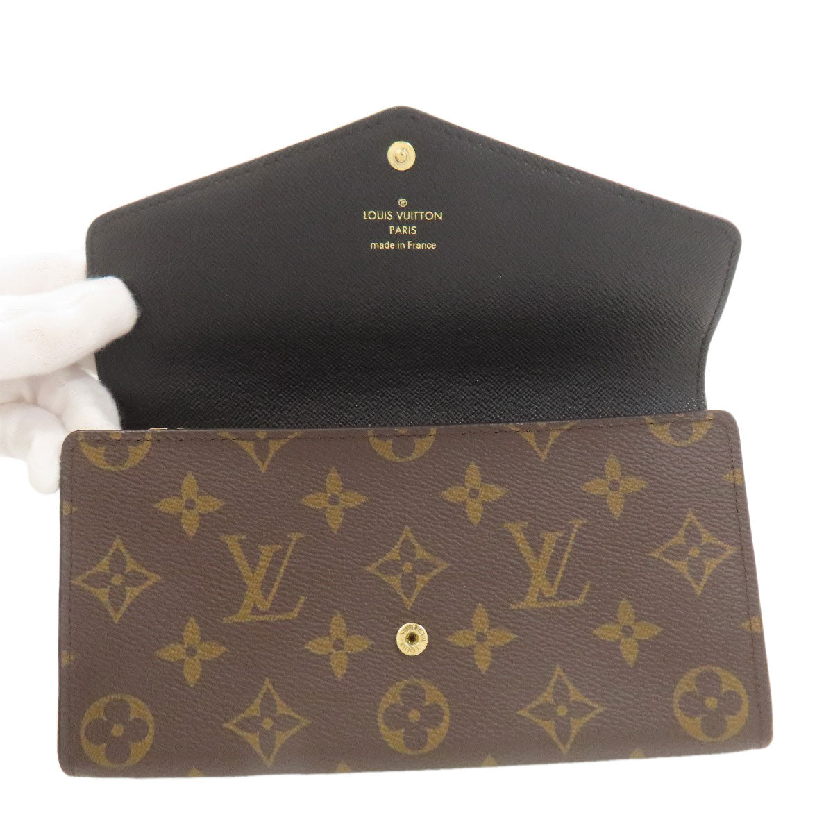 LOUIS VUITTON ルイヴィトン M80726 ポルトフォイユ・サラ 長財布（小銭入れあり） モノグラムリバース レディース 中古