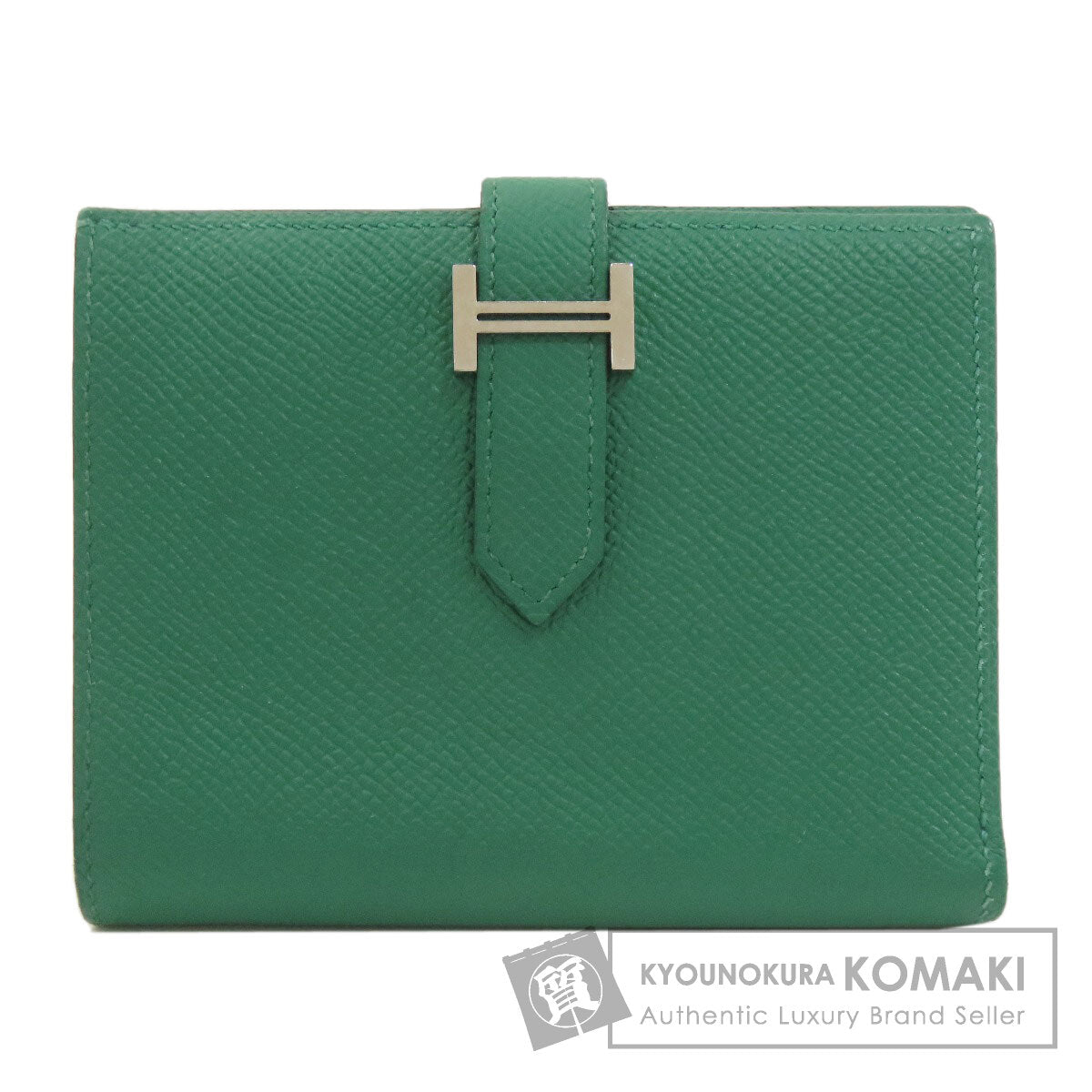 HERMES エルメス ベアンコンパクト シルバー金具 二つ折り財布（小銭入れあり） エプソン レディース 中古