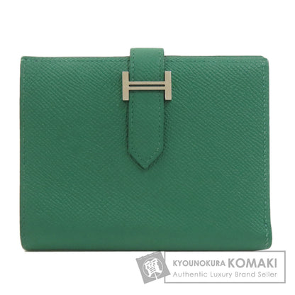 HERMES エルメス ベアンコンパクト シルバー金具 二つ折り財布（小銭入れあり） エプソン レディース 中古