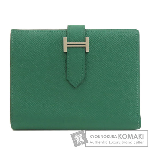 HERMES エルメス ベアンコンパクト シルバー金具 二つ折り財布（小銭入れあり） エプソン レディース 中古