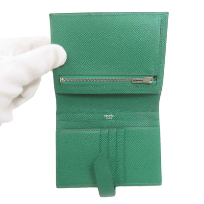 HERMES エルメス ベアンコンパクト シルバー金具 二つ折り財布（小銭入れあり） エプソン レディース 中古