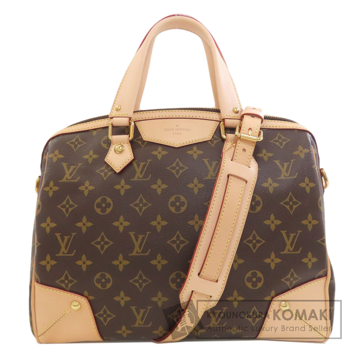 LOUIS VUITTON ルイヴィトン M40325 レティーロPM トートバッグ モノグラムキャンバス レディース 中古
