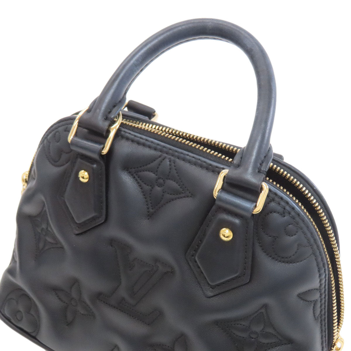 LOUIS VUITTON ルイヴィトン M59793 アルマ・ソフトBB バブルグラム ハンドバッグ カーフ レディース 中古