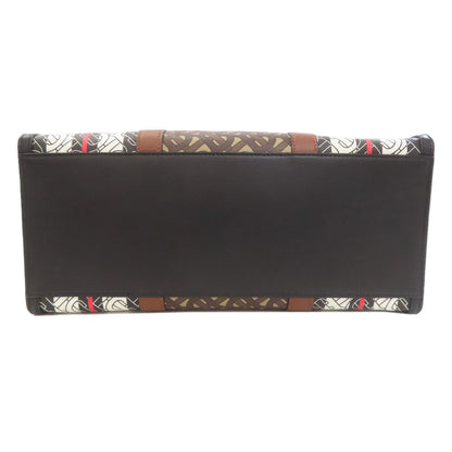 BURBERRY バーバリー TBロゴパターン トートバッグ PVC レディース 中古