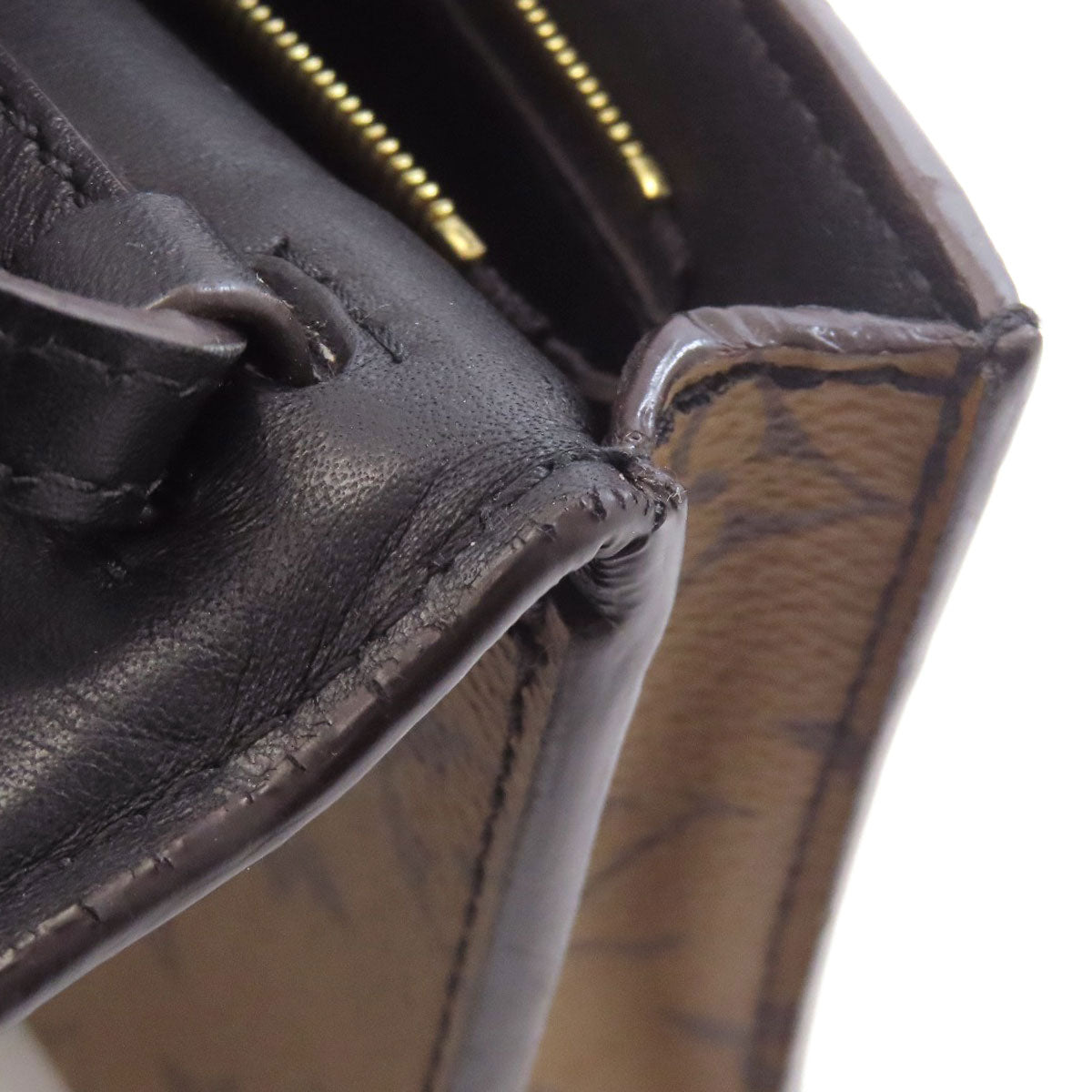 LOUIS VUITTON ルイヴィトン M44101 ポシェット・コラム ショルダーバッグ モノグラムリバース レディース 中古