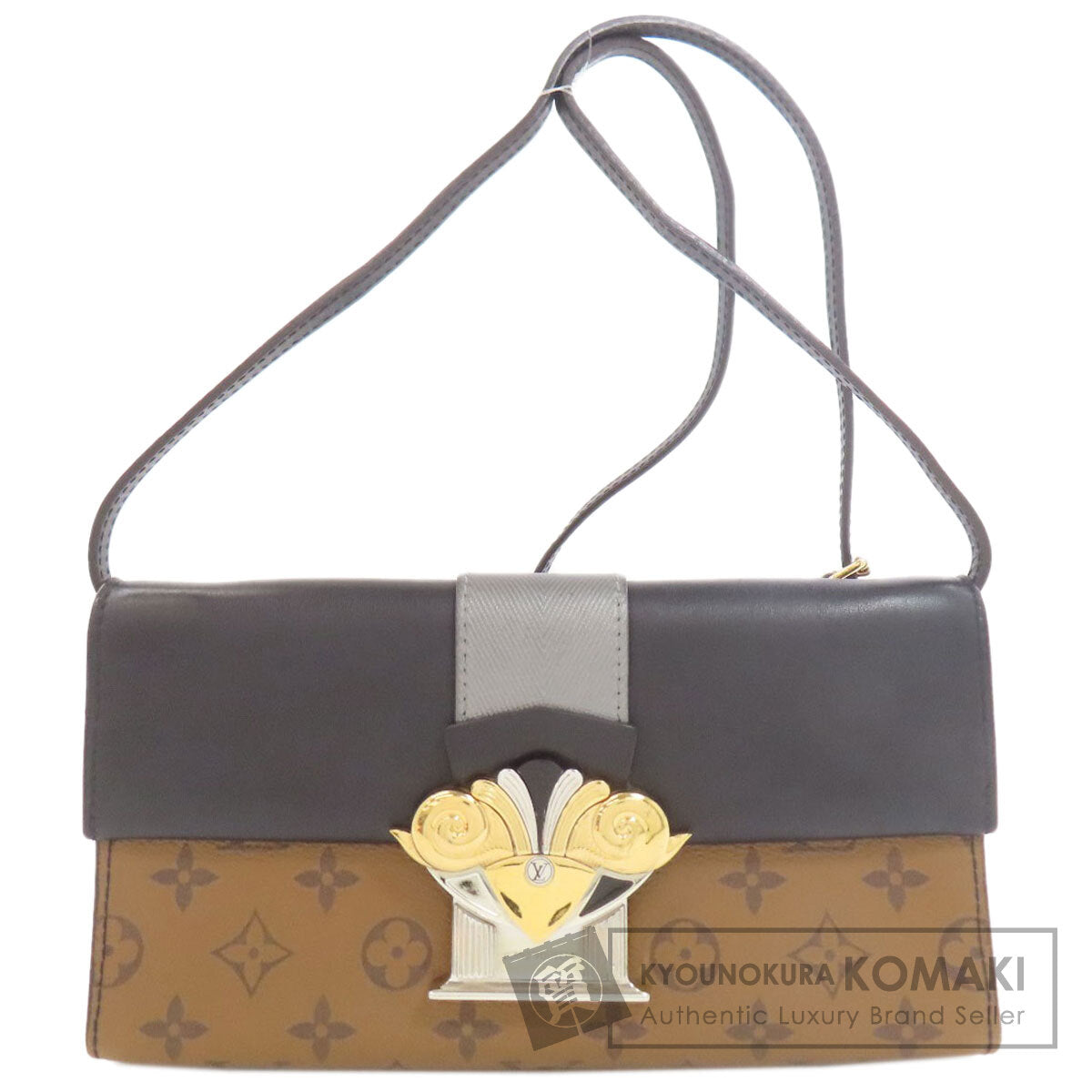 LOUIS VUITTON ルイヴィトン M44101 ポシェット・コラム ショルダーバッグ モノグラムリバース レディース 中古