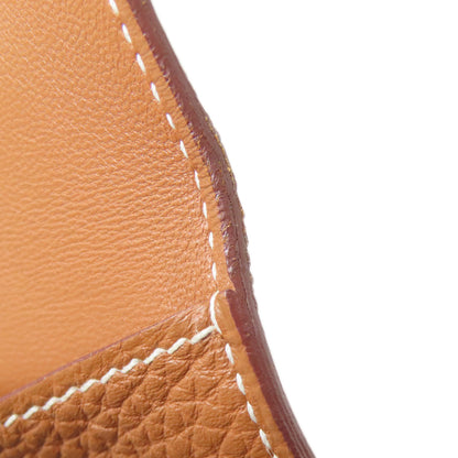 HERMES エルメス ドゴンコンパクト ゴールド シルバー金具 コインケース トリヨン レディース 中古