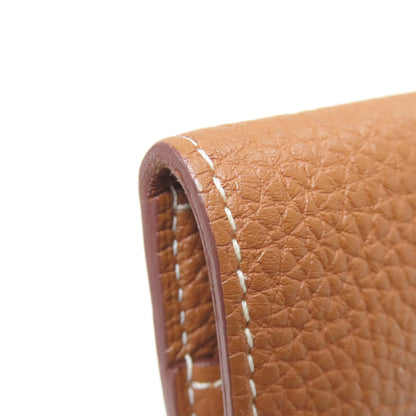 HERMES エルメス ドゴンコンパクト ゴールド シルバー金具 コインケース トリヨン レディース 中古
