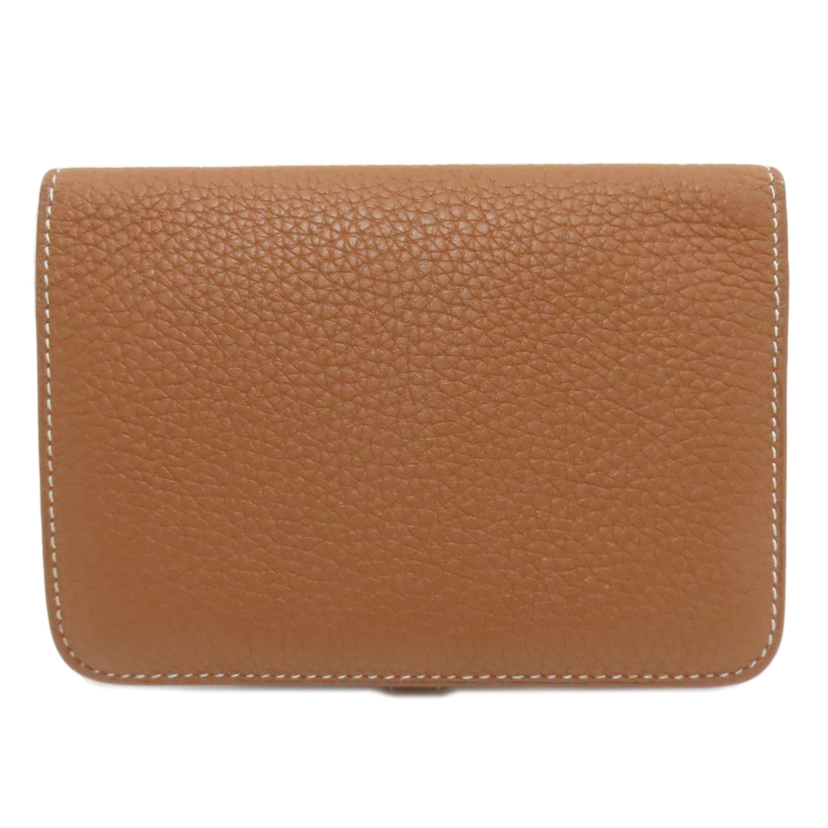 HERMES エルメス ドゴンコンパクト ゴールド シルバー金具 コインケース トリヨン レディース 中古