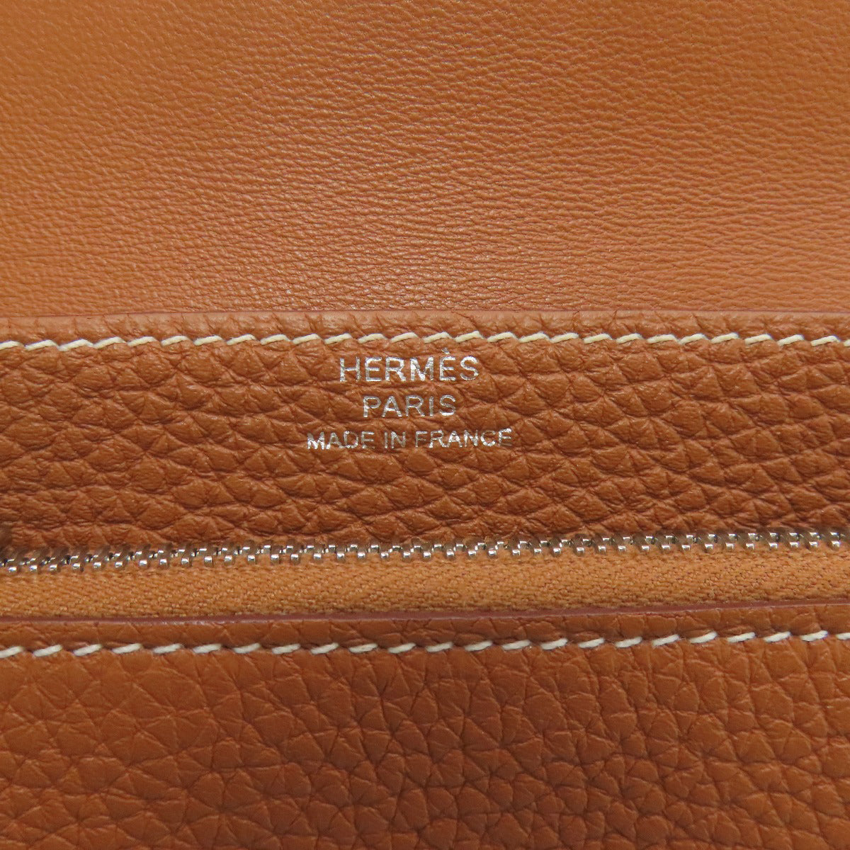 HERMES エルメス ドゴンコンパクト ゴールド シルバー金具 コインケース トリヨン レディース 中古
