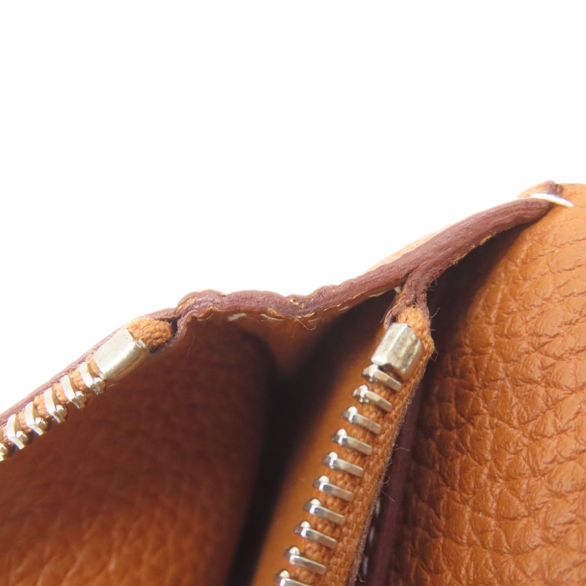HERMES エルメス ドゴンコンパクト ゴールド シルバー金具 コインケース トリヨン レディース 中古