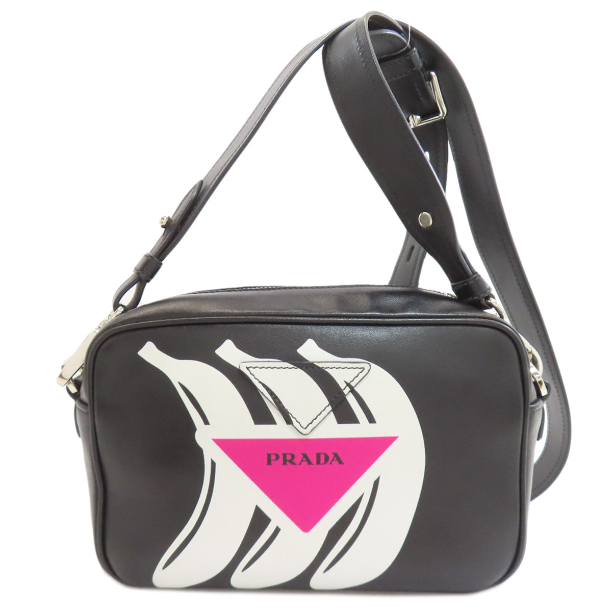 PRADA プラダ バナナ ショルダーバッグ カーフ レディース 中古
