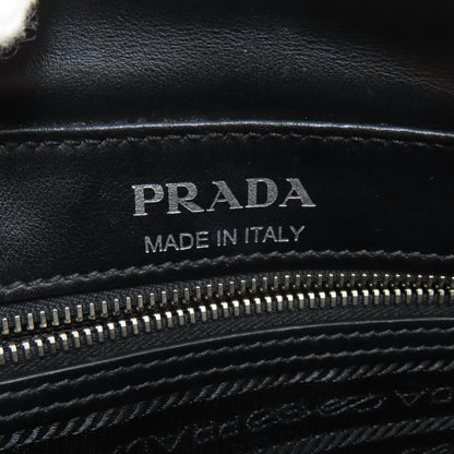 PRADA プラダ バナナ ショルダーバッグ カーフ レディース 中古