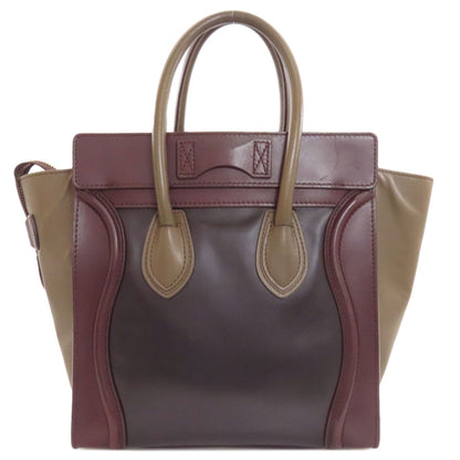 CELINE セリーヌ ラゲージマイクロ トートバッグ カーフ レディース 中古